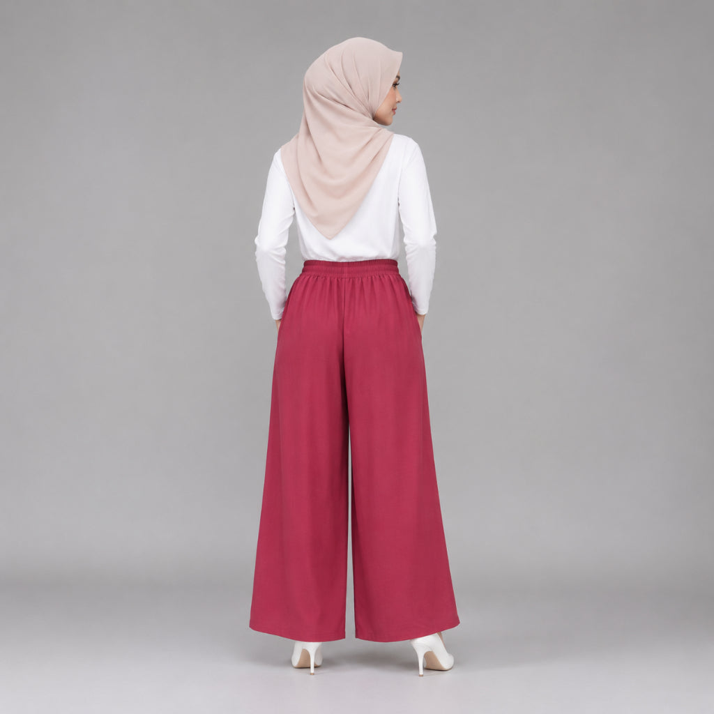 PISCO Women Ruffle Waist Palazzo Pants