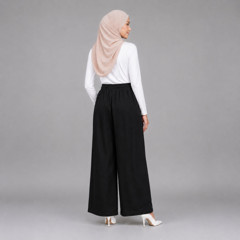 PISCO Women Ruffle Waist Palazzo Pants