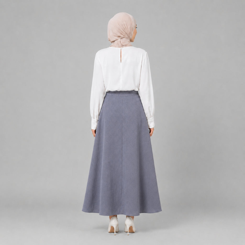 PISCO Women Elegant Layered Maxi Skirt
