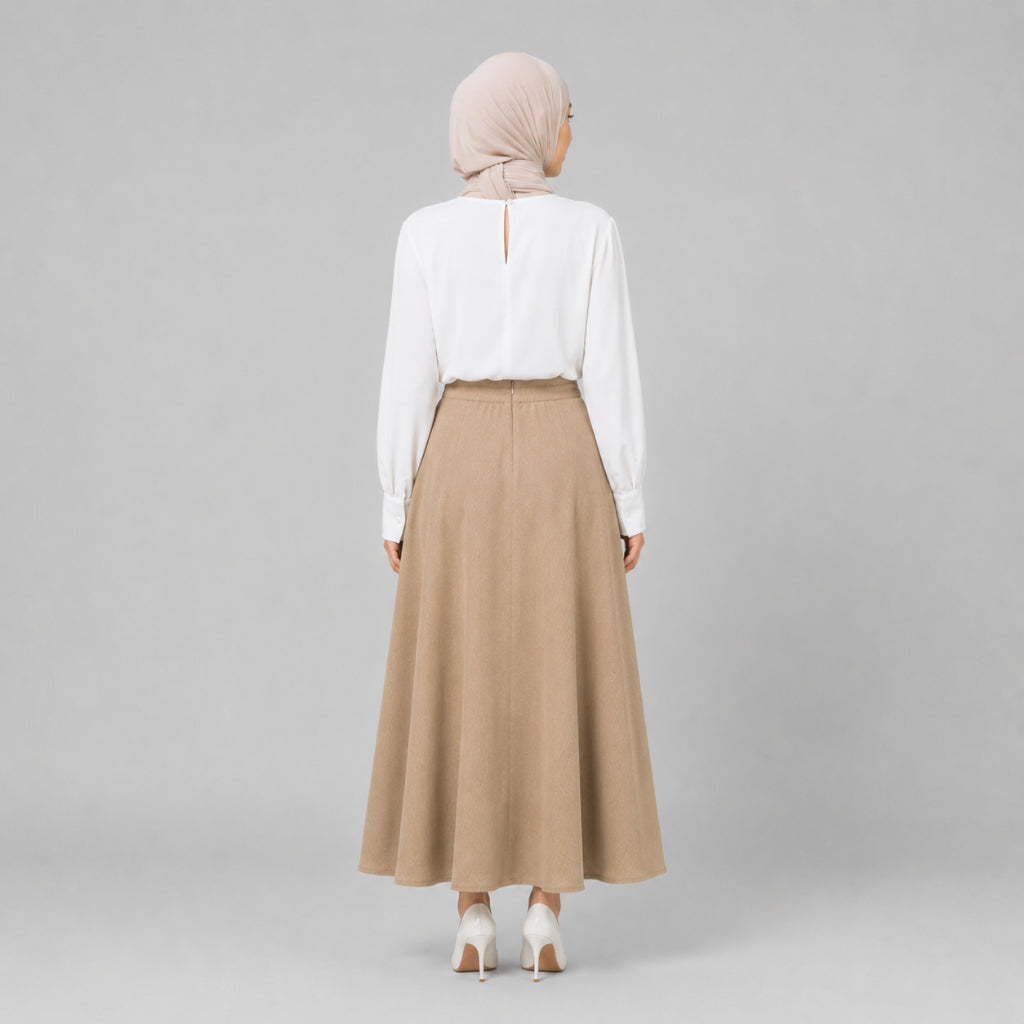 PISCO Women Elegant Layered Maxi Skirt