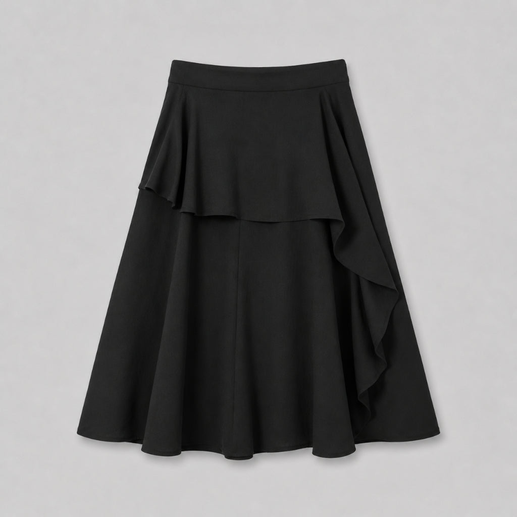 PISCO Women Elegant Layered Maxi Skirt