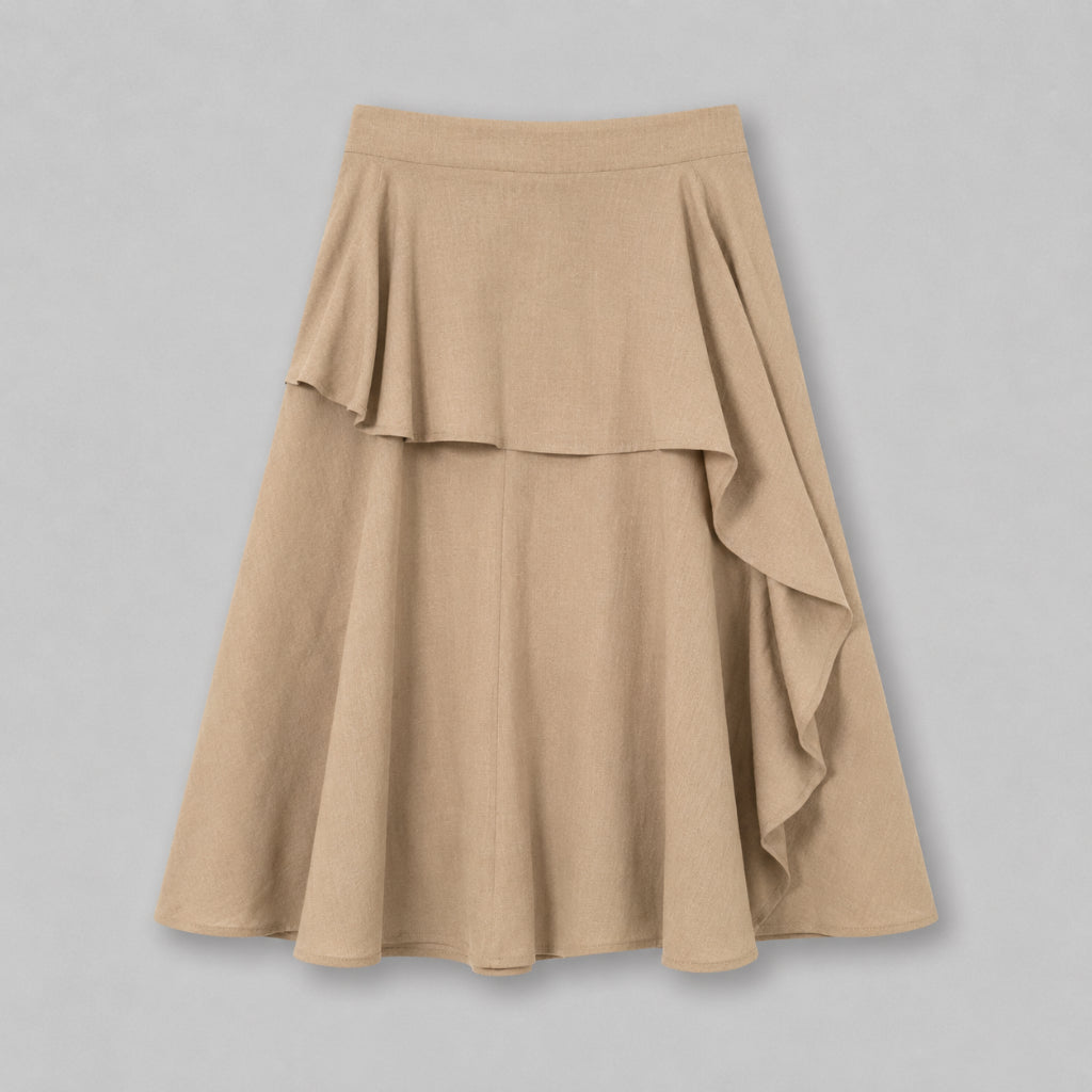 PISCO Women Elegant Layered Maxi Skirt