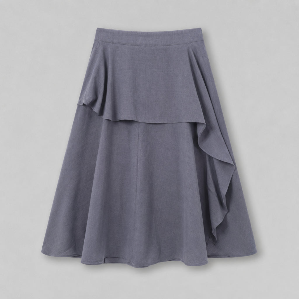 PISCO Women Elegant Layered Maxi Skirt