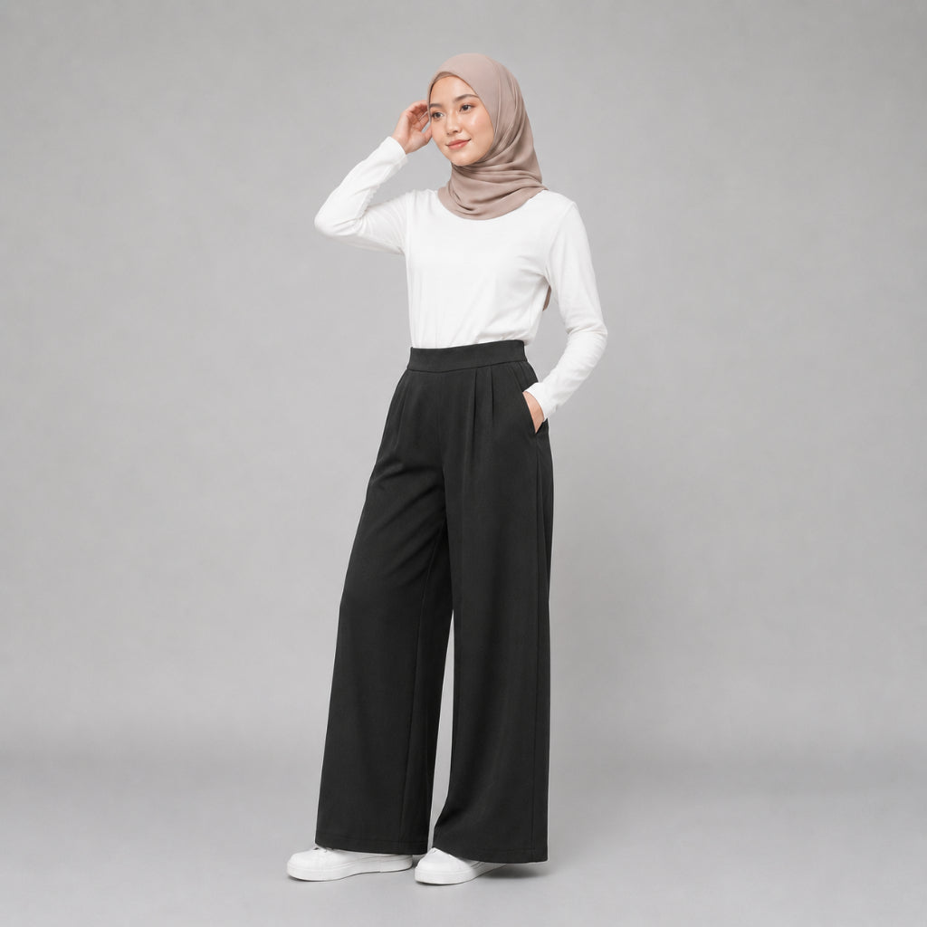 PISCO Women High-Waist Wide-Leg Pants