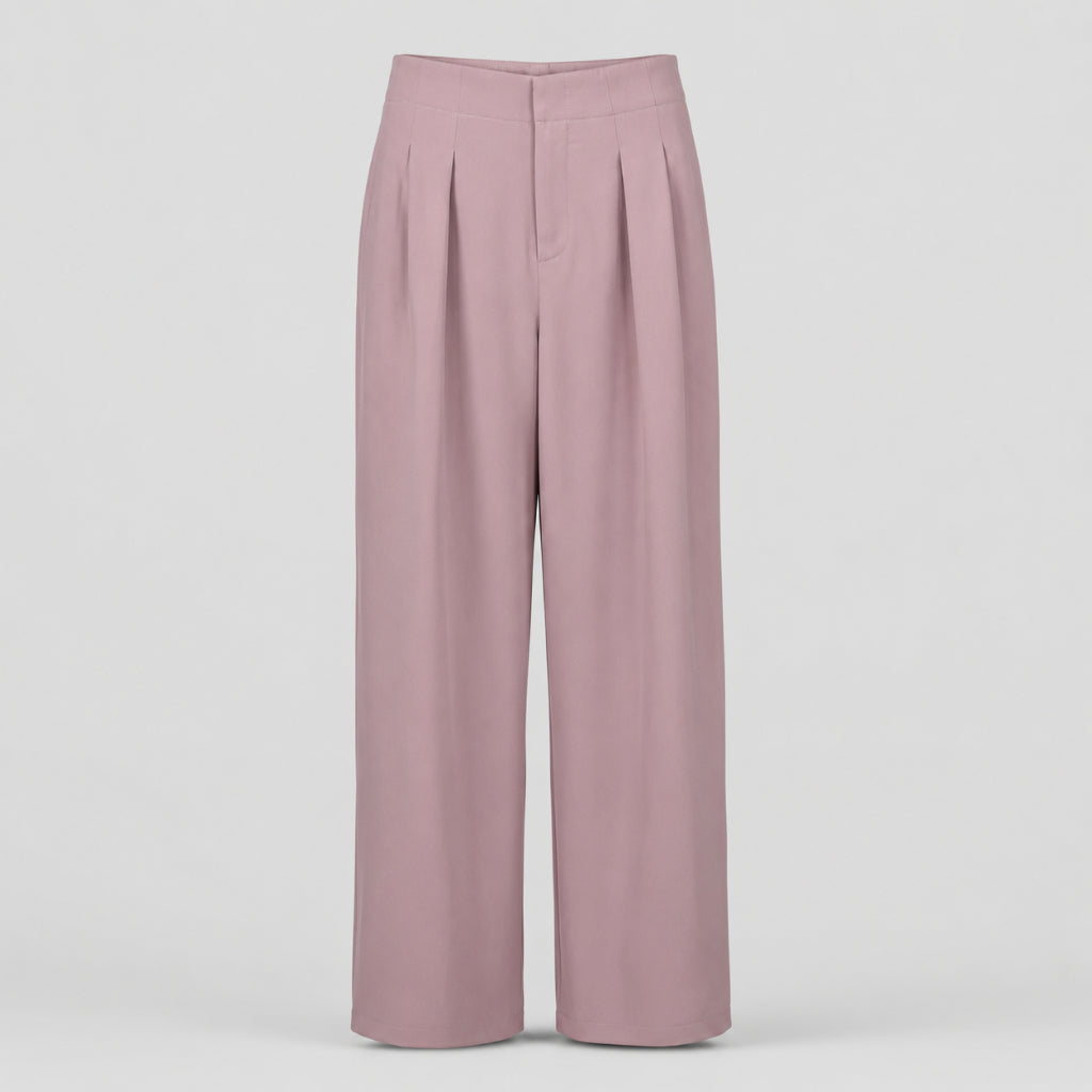 PISCO Women High-Waist Wide-Leg Pants with Pockets