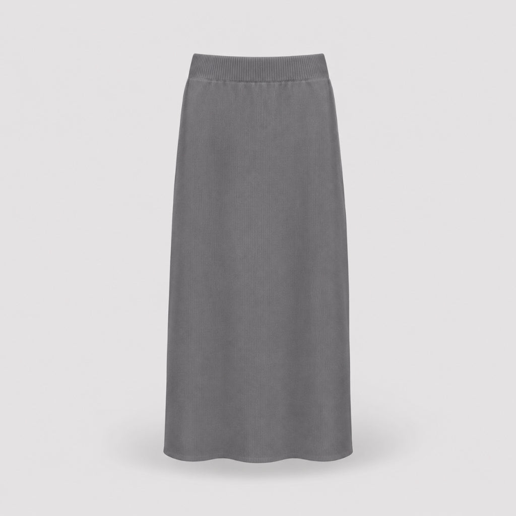 PISCO Women Knit Elastic Waist Maxi Skirt