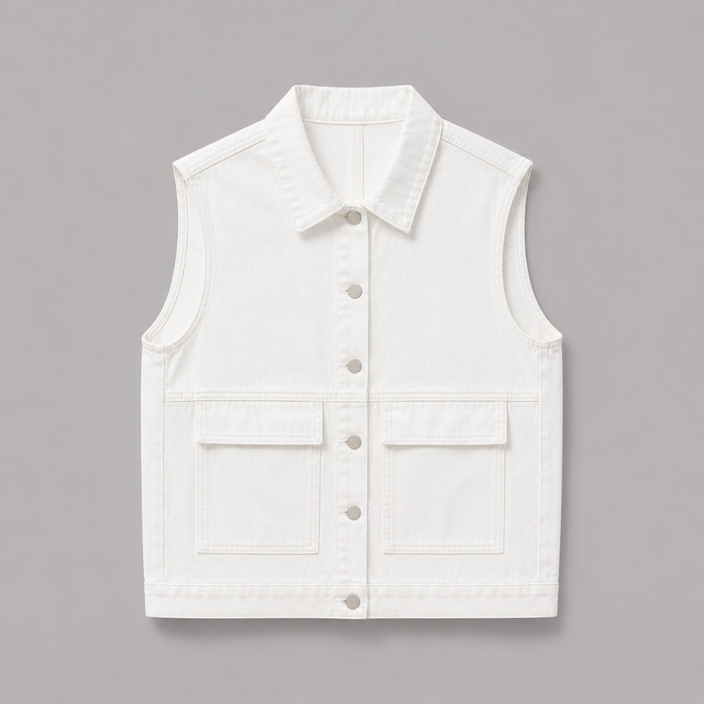 PISCO Women Sleeveless Denim Vest