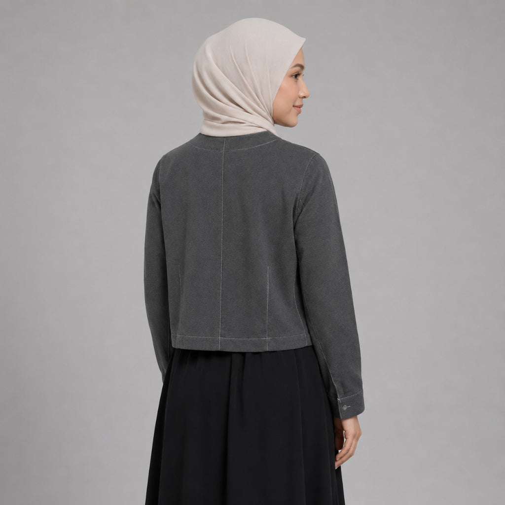 PISCO Women Contrast Stitch Cropped Blazer