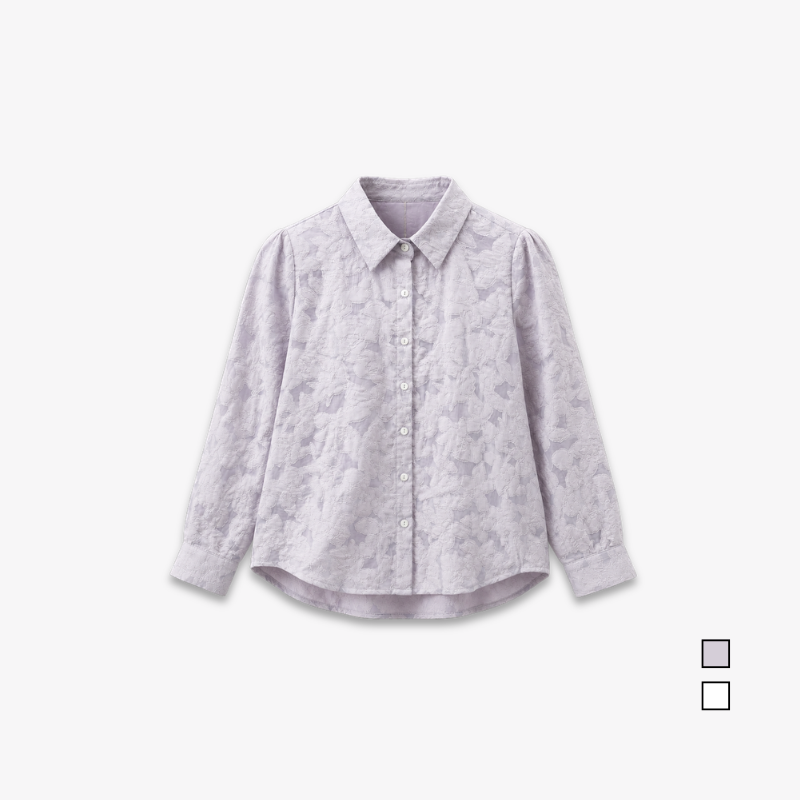 PISCO Women Floral Jacquard Blouse