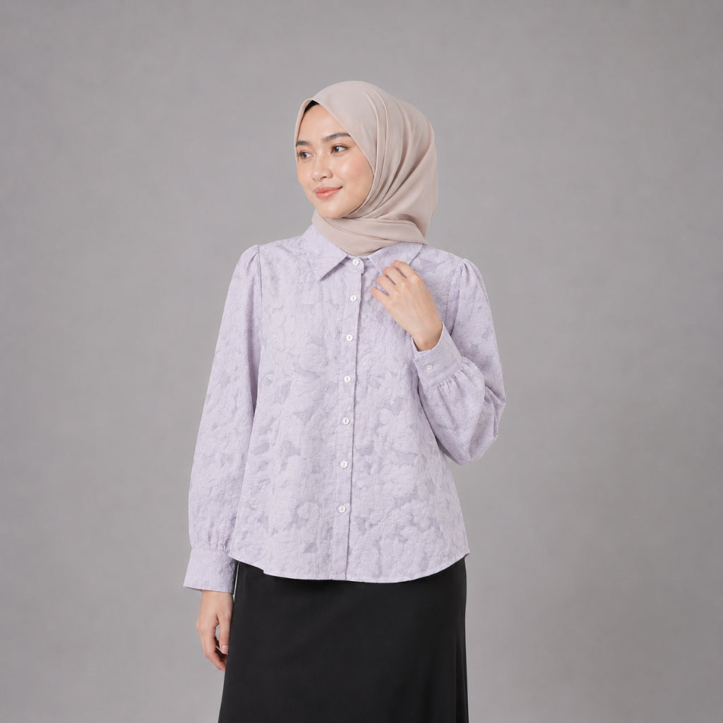 PISCO Women Floral Jacquard Blouse
