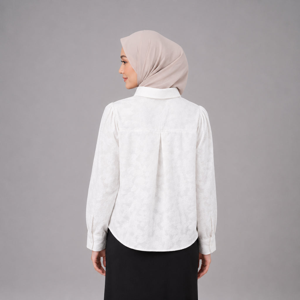 PISCO Women Floral Jacquard Blouse