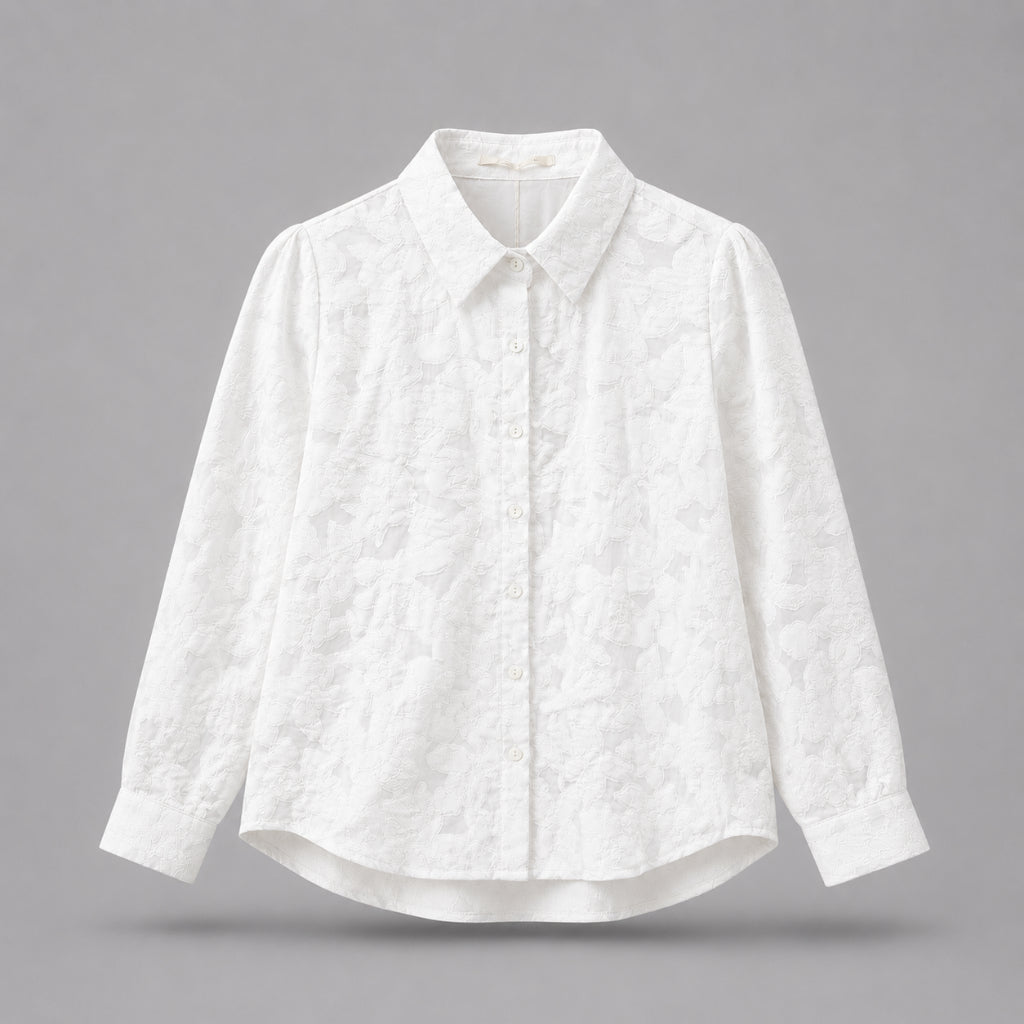 PISCO Women Floral Jacquard Blouse