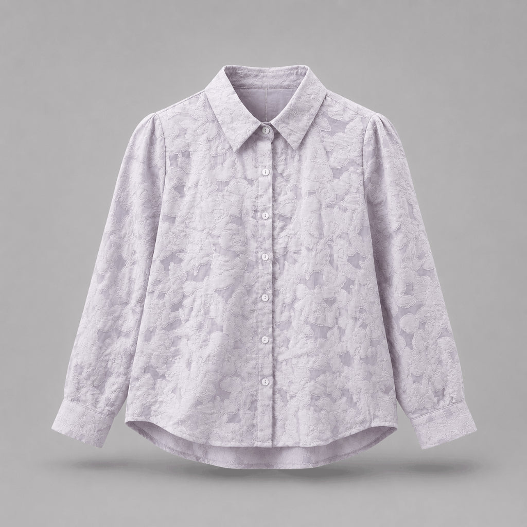 PISCO Women Floral Jacquard Blouse