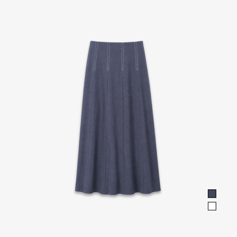 PISCO Women High-Waist A-Line Maxi Skirt