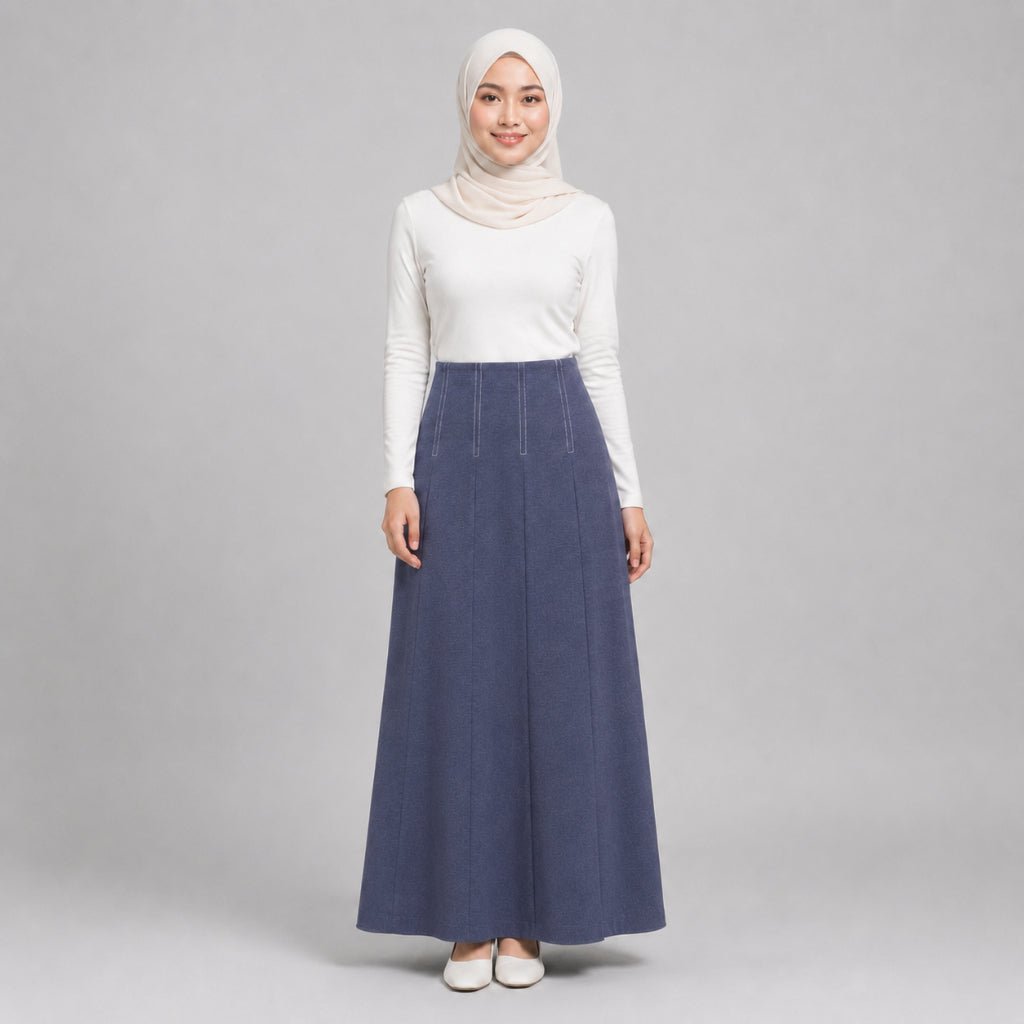 PISCO Women High-Waist A-Line Maxi Skirt