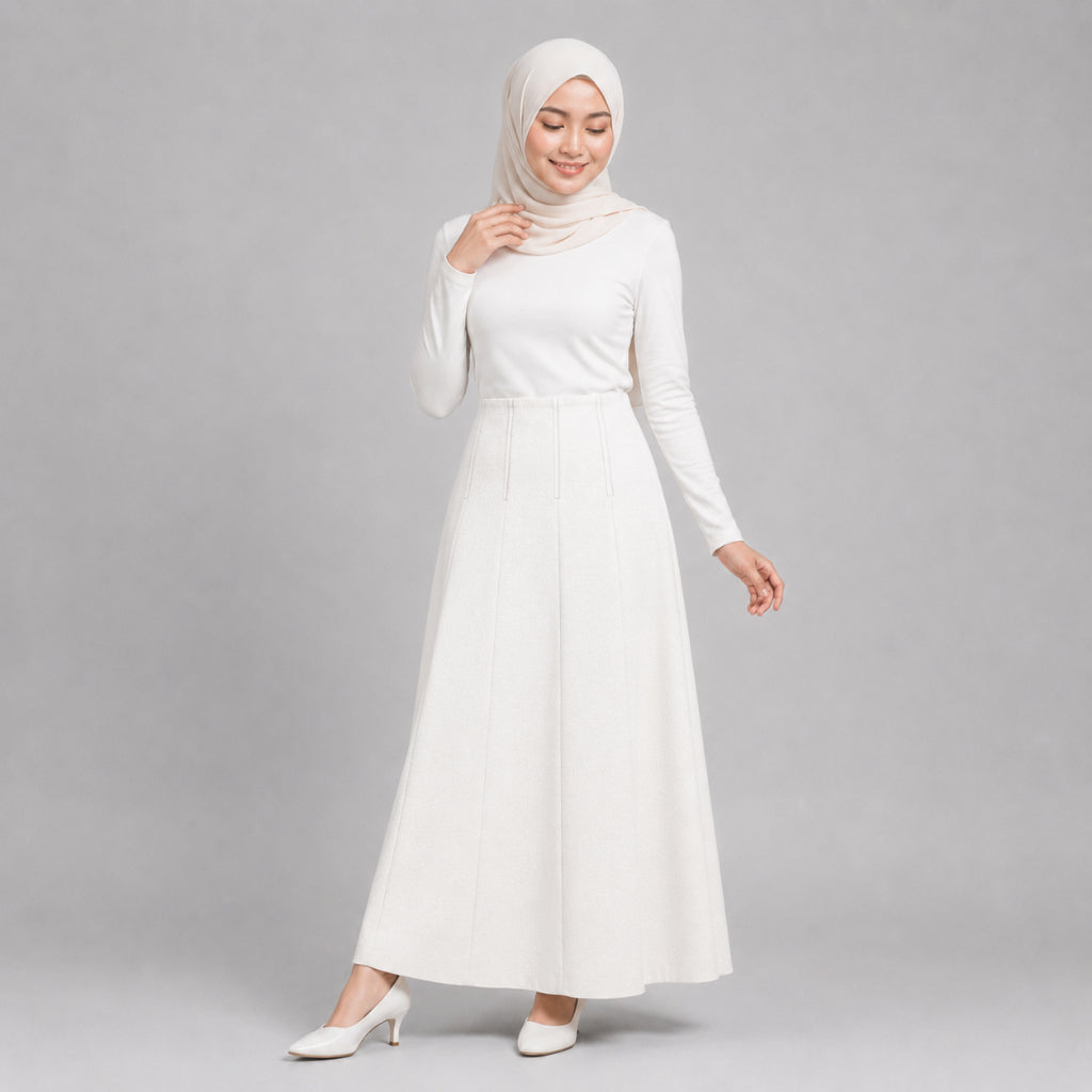 PISCO Women High-Waist A-Line Maxi Skirt