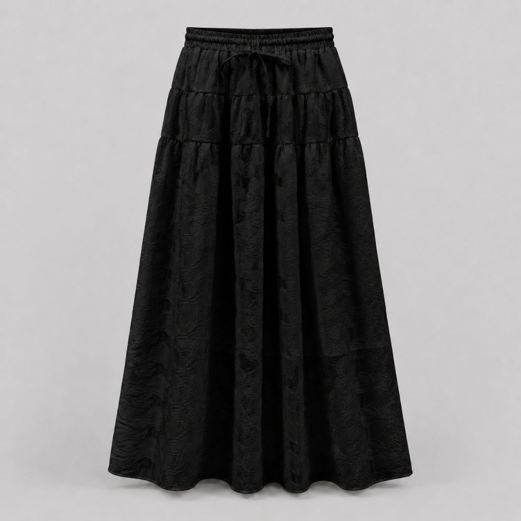 PISCO Women Floral Textured Maxi Skirt