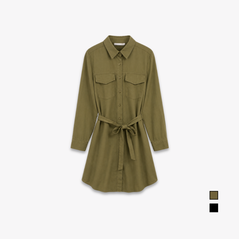 PISCO Women Long Sleeve Midi Dress