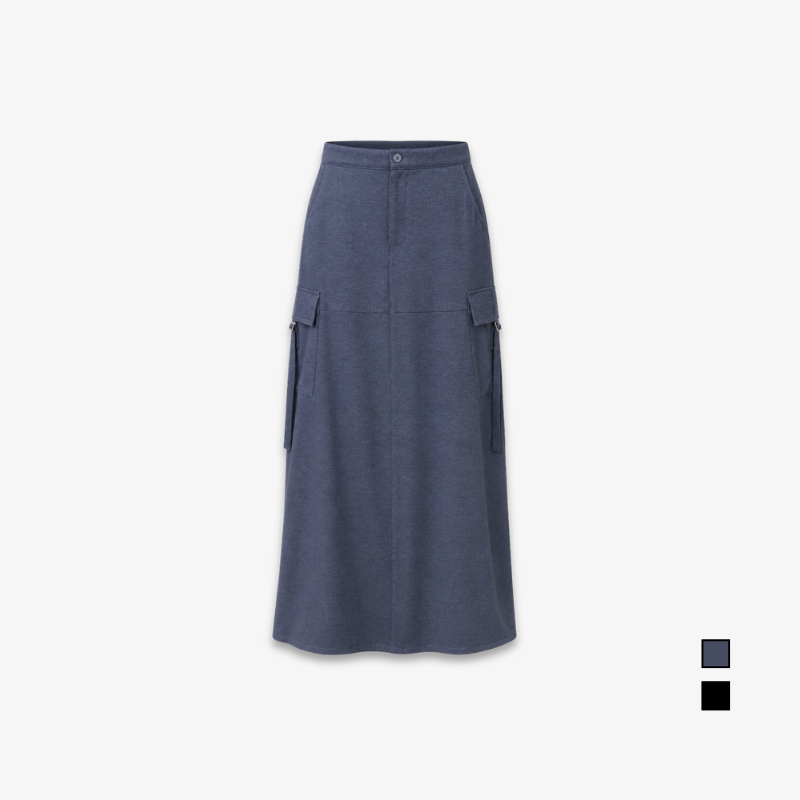 PISCO Women Modest Cargo Maxi Skirt