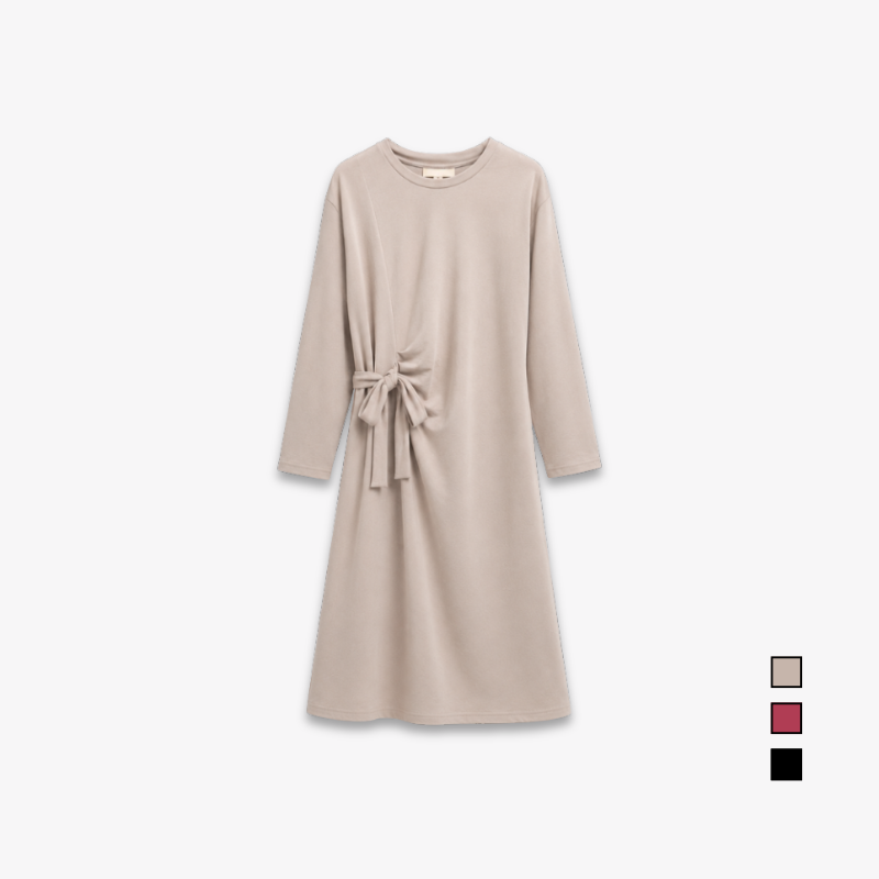PISCO Women Long Sleeve Midi Dress