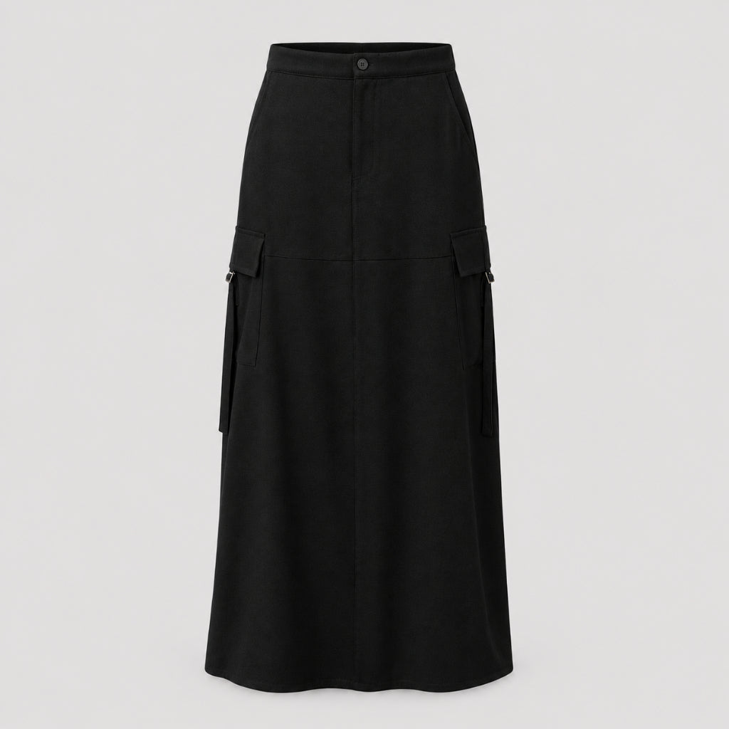 PISCO Women Modest Cargo Maxi Skirt