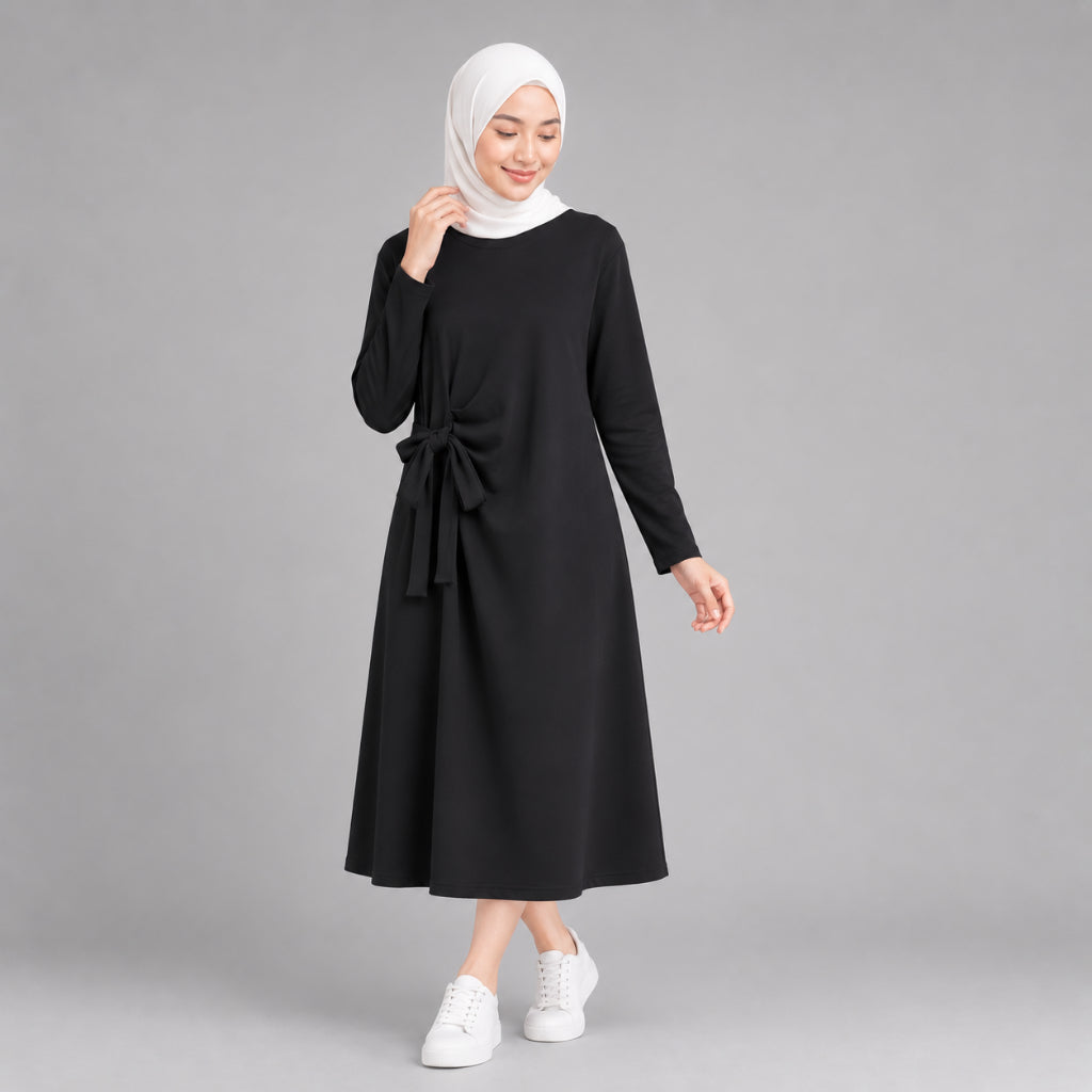 PISCO Women Long Sleeve Midi Dress