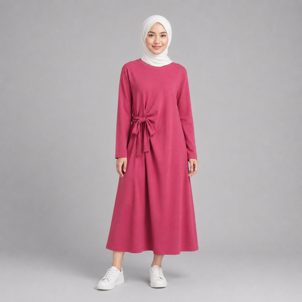 PISCO Women Long Sleeve Midi Dress