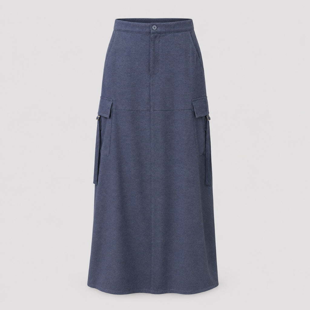 PISCO Women Modest Cargo Maxi Skirt
