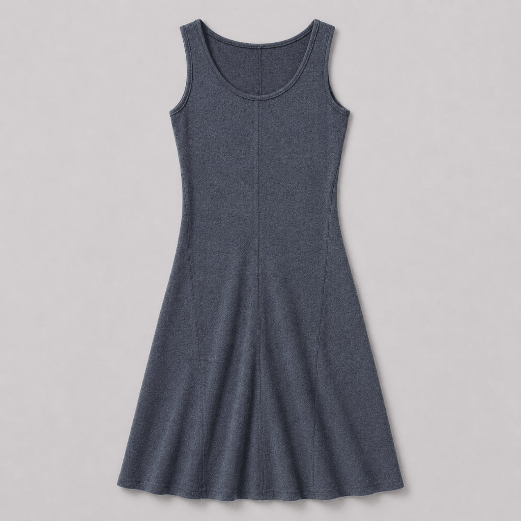 YFS Women Sleeveless Ribbed Midi Dress
