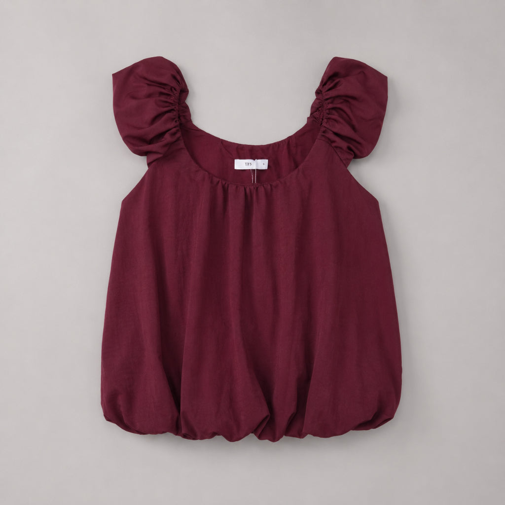 YFS Women Bubble Hem Sleeveless Top