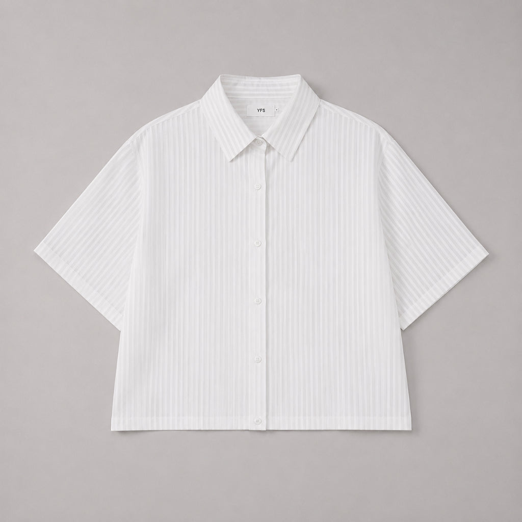 YFS Women Striped Short Sleeve Shirt