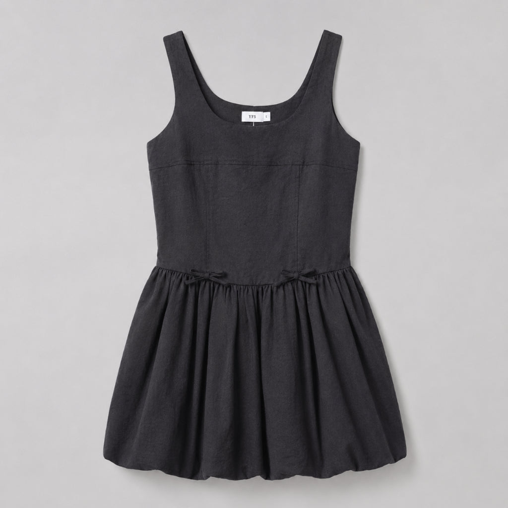 YFS Women Bubble Hem Mini Dress