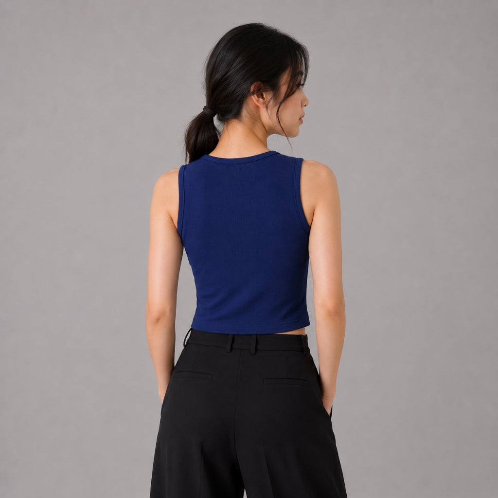 YFS Women Ribbed Crop Tank Top