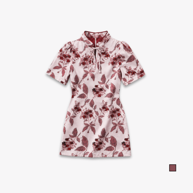 YFS Women Elegant Floral Bodycon Dress