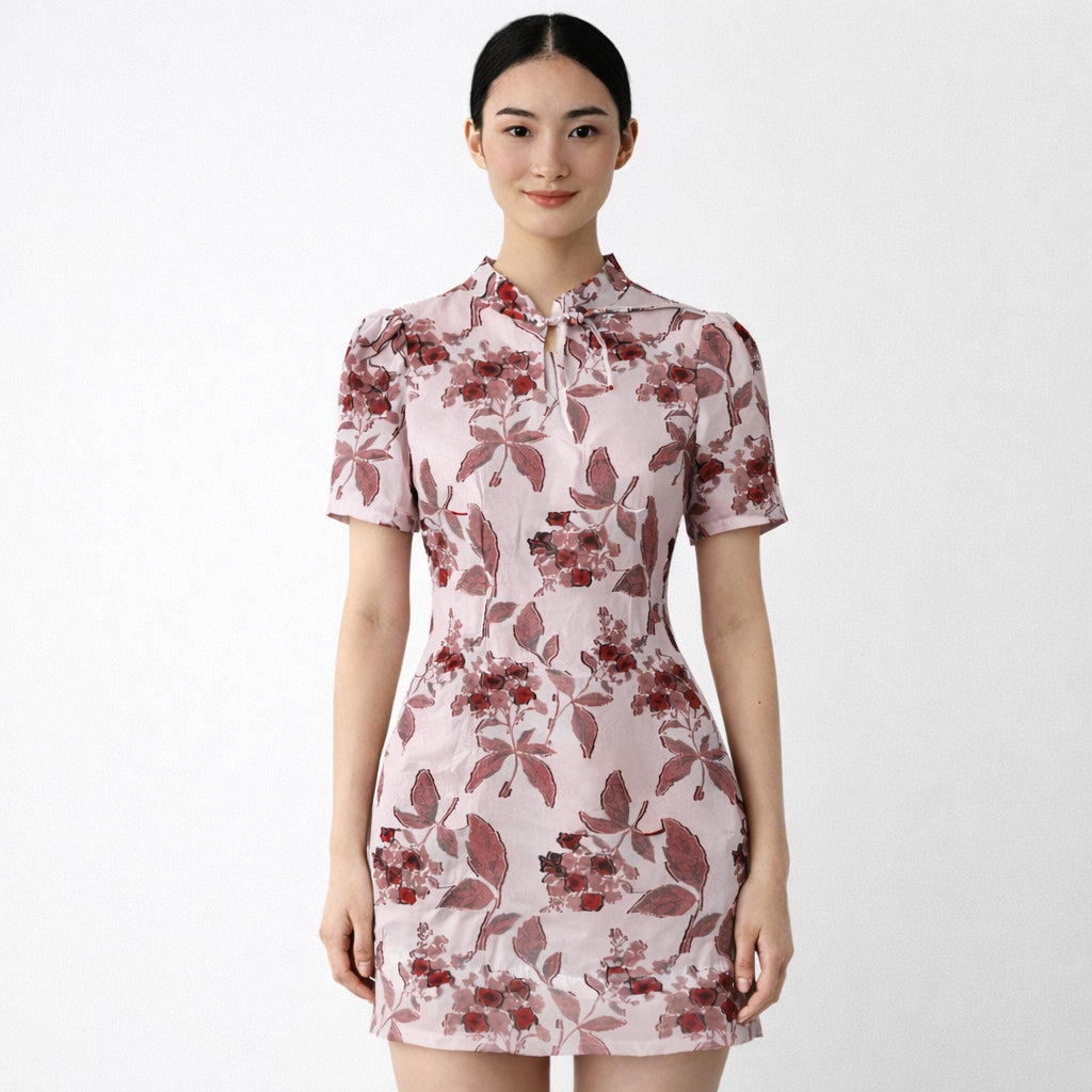 YFS Women Elegant Floral Bodycon Dress