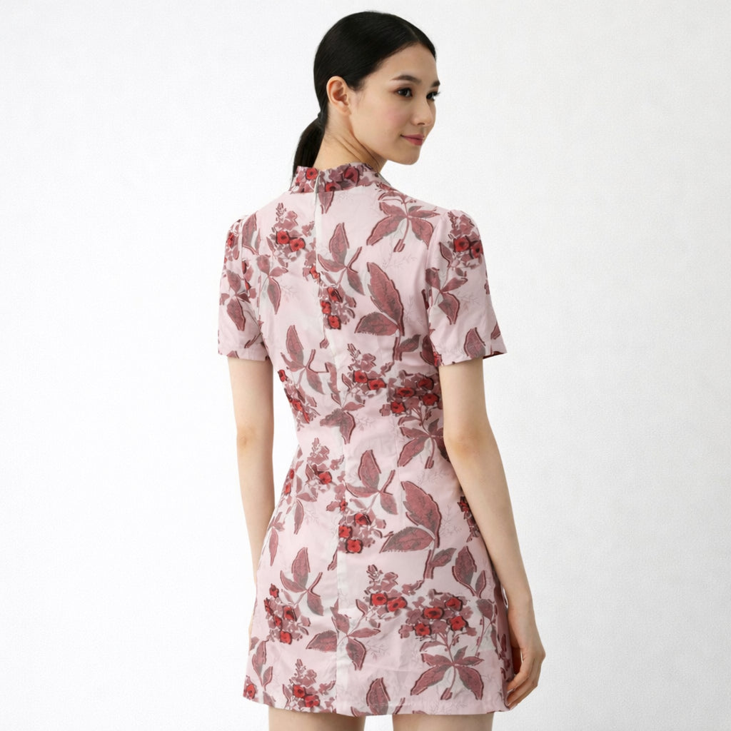 YFS Women Elegant Floral Bodycon Dress
