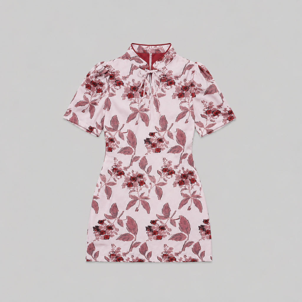 YFS Women Elegant Floral Bodycon Dress