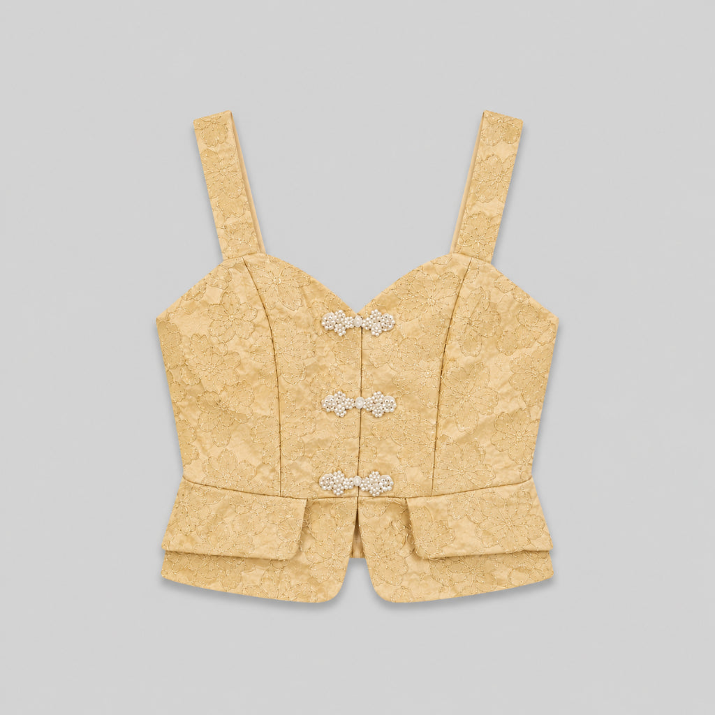 YFS Women Floral Lace Crop Top