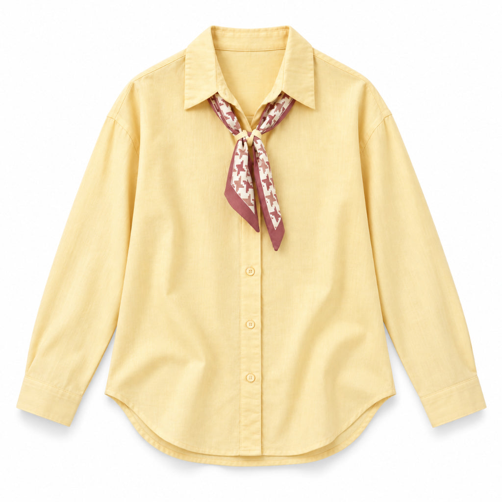 YFS Scarf Detail Long Sleeve Shirt