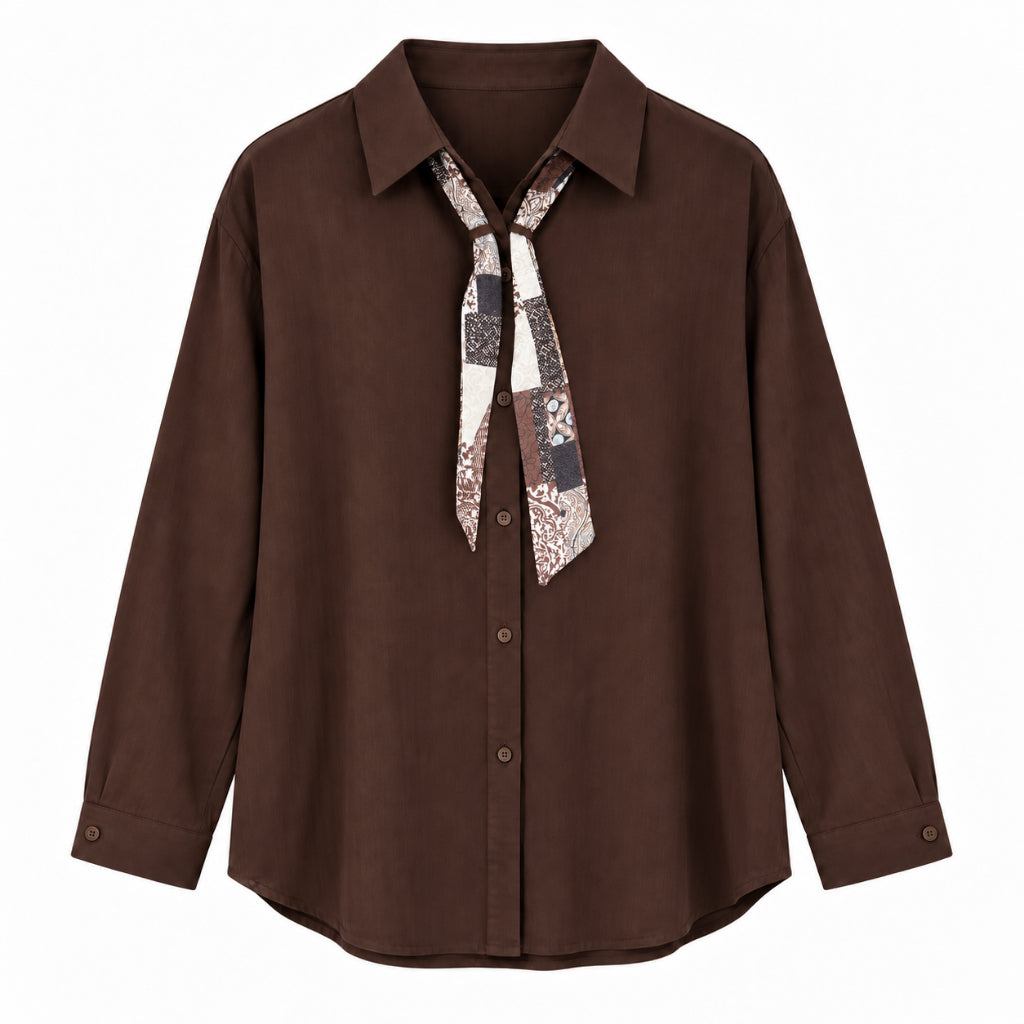 YFS Scarf Detail Long Sleeve Shirt