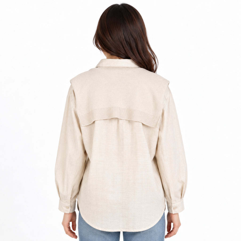 YFS Long Sleeve Plaid Knit Top