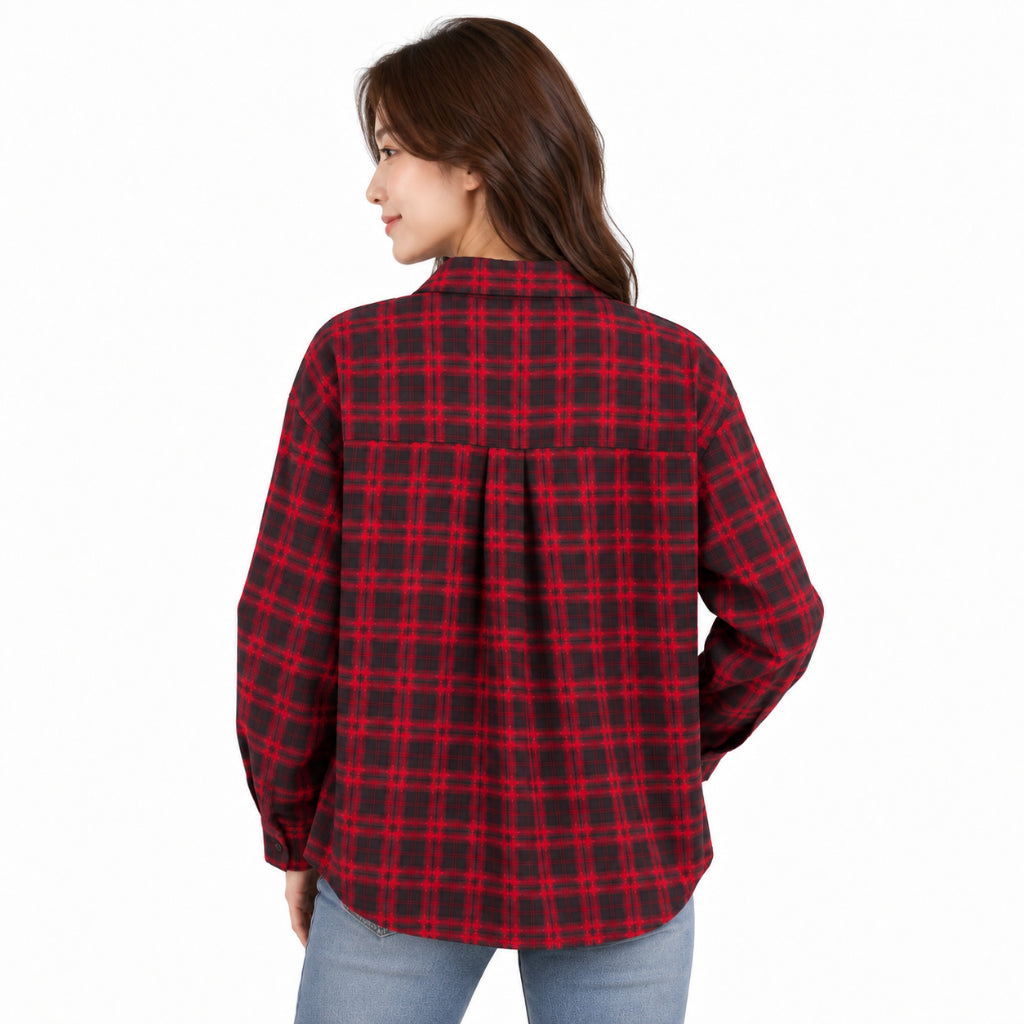 YFS Plaid & Solid Long Sleeve Shirt