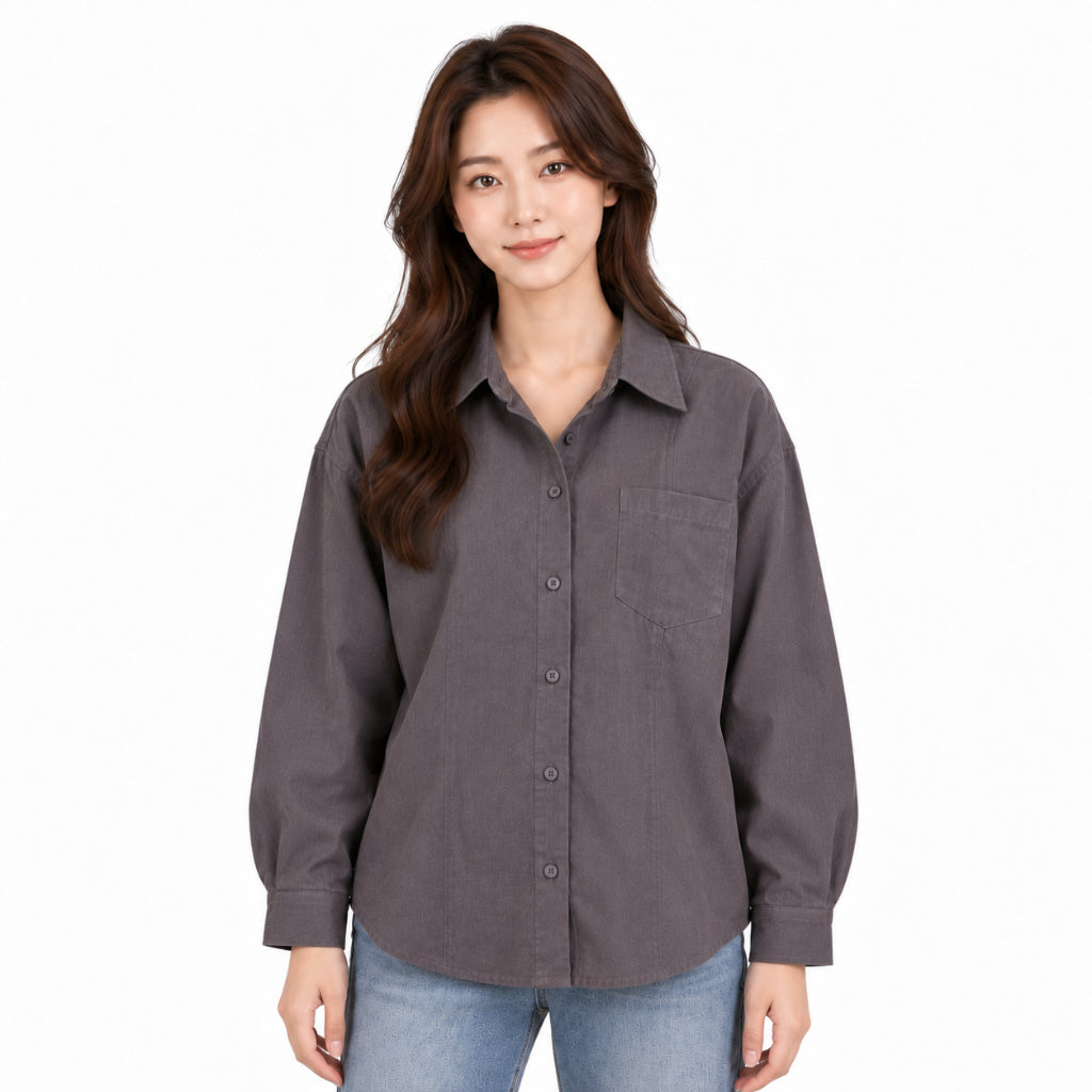 YFS Plaid & Solid Long Sleeve Shirt