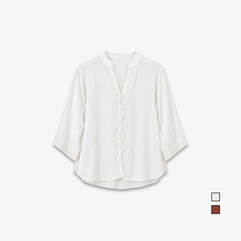 YFS Lace Trim Short Sleeve Shirt