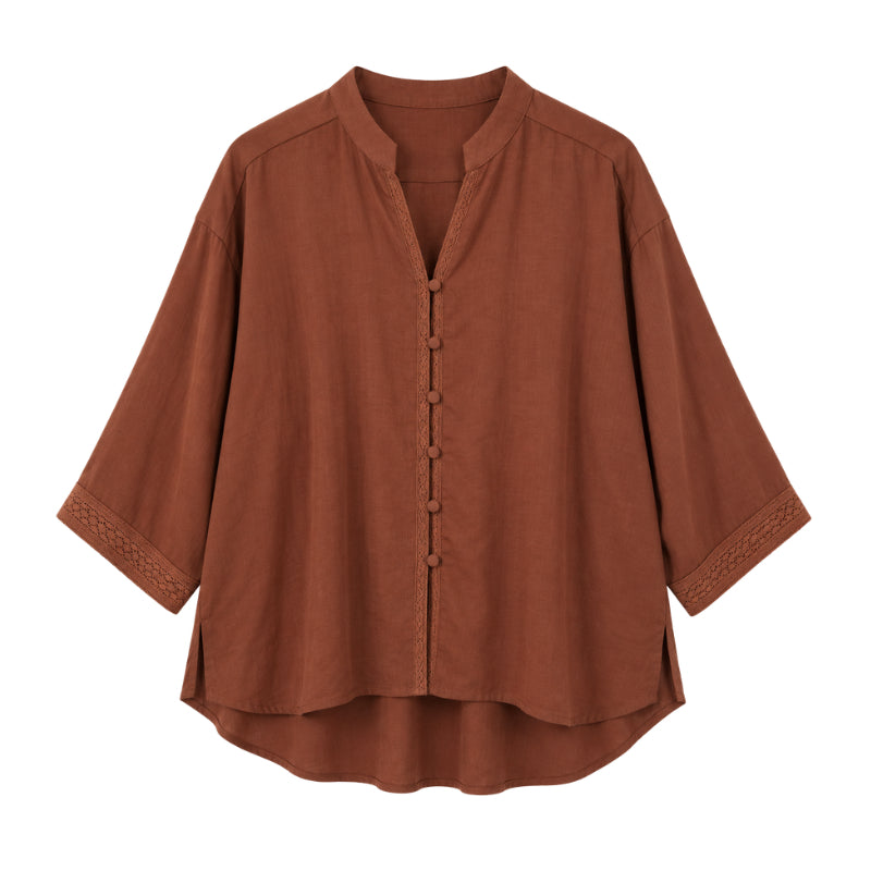 YFS Lace Trim Short Sleeve Shirt