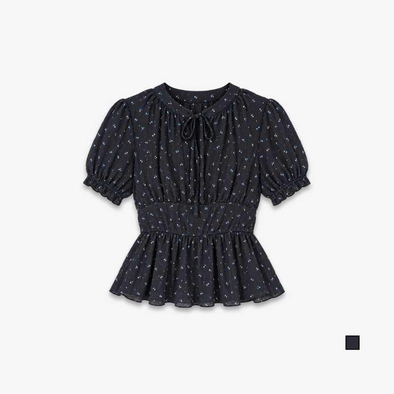 YFS Floral Print Puff Sleeve Blouse