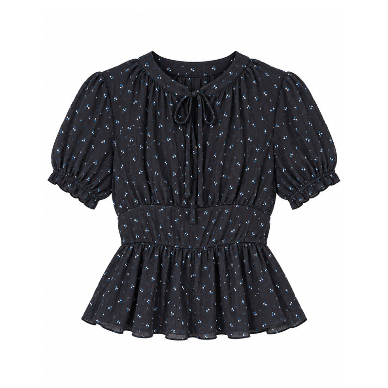 YFS Floral Print Puff Sleeve Blouse