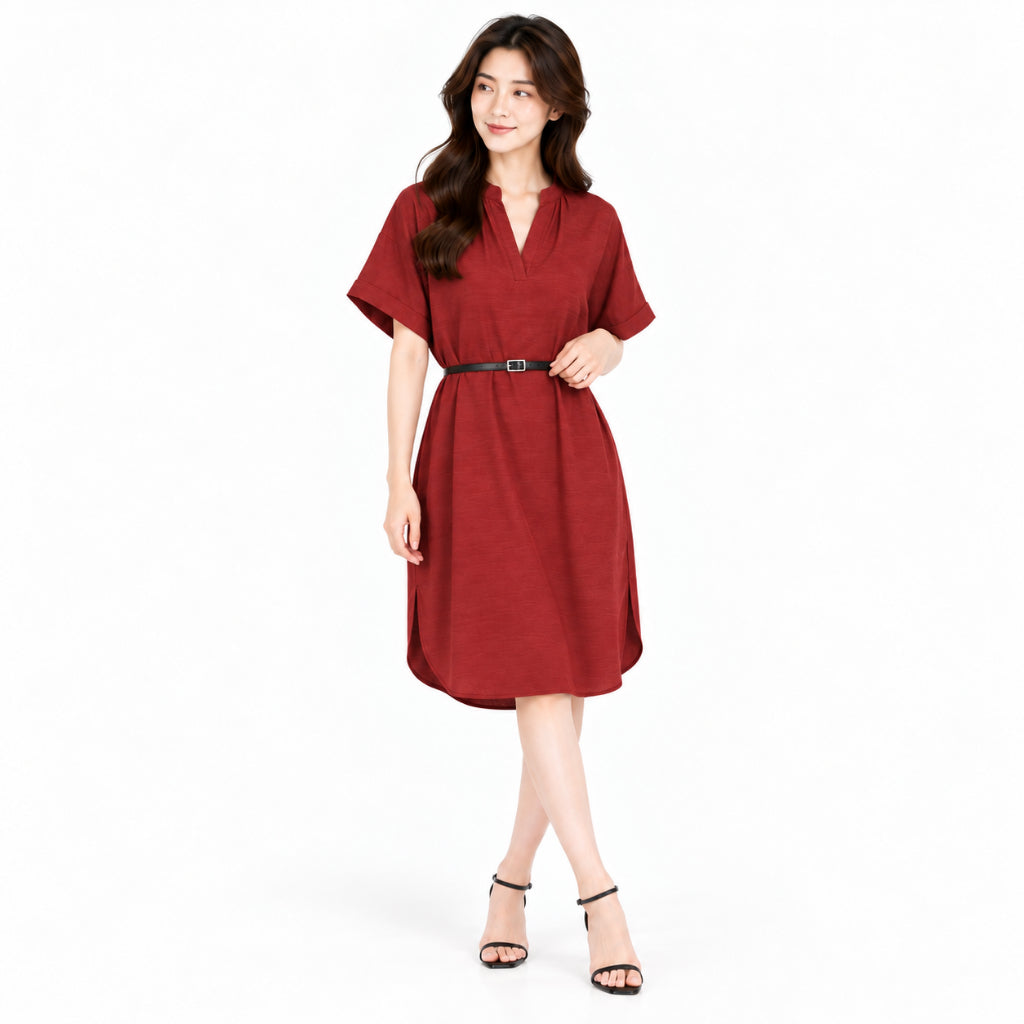 YFS Short Sleeve Midi Dress