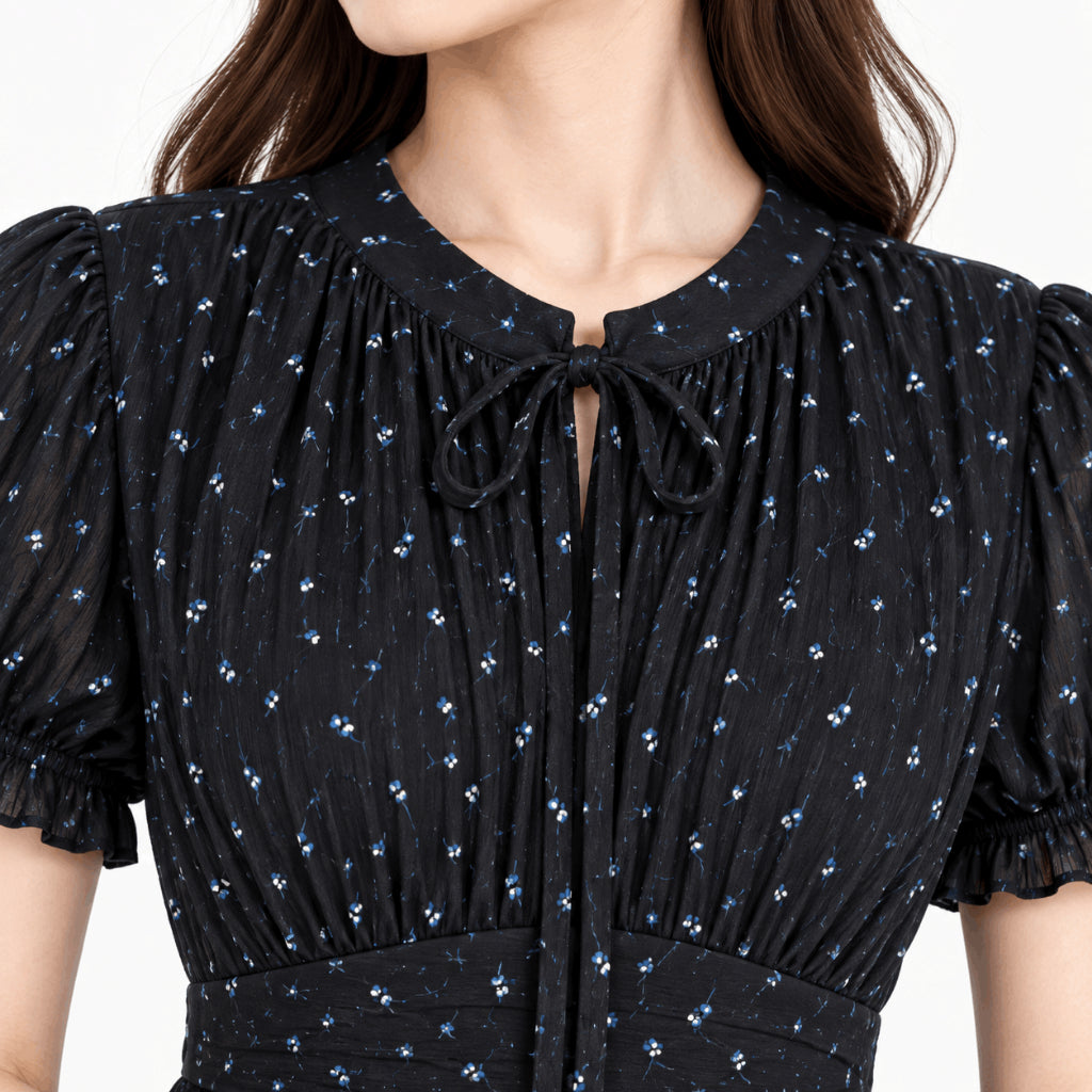 YFS Puff Sleeve Tiered Maxi Dress