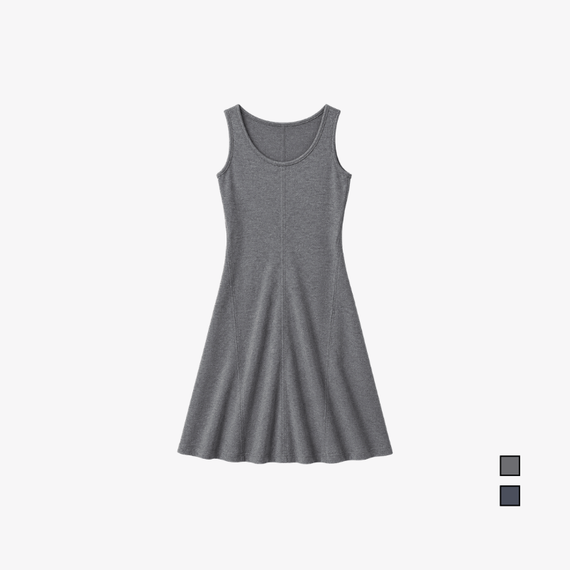 YFS Women Sleeveless Ribbed Midi Dress